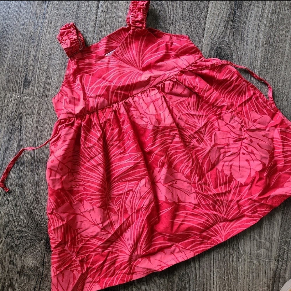 Red Hawaiian dress